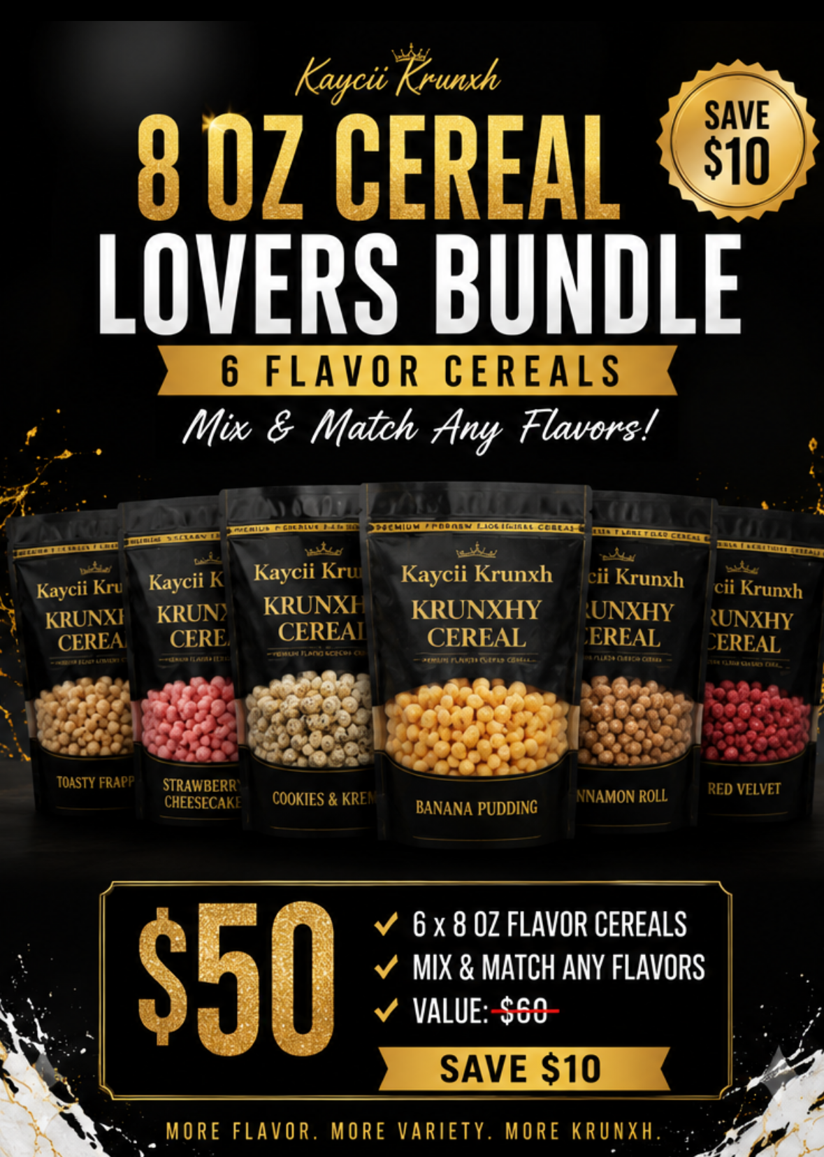 $50 CEREAL STASH BUNDLE
